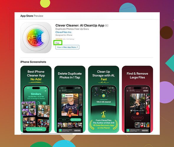 Clever Cleaner App Promotional Image