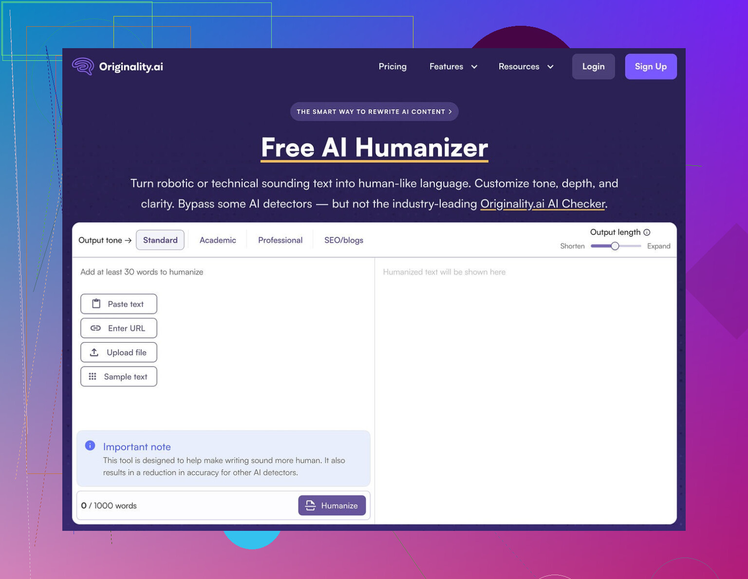 Originality AI Humanizer Review