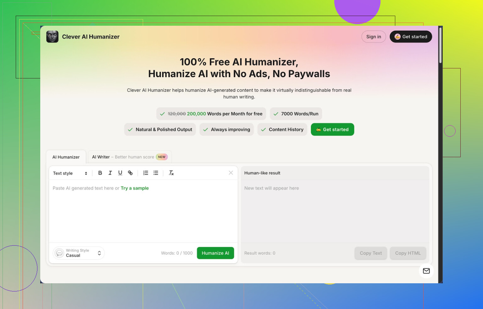 Recensione di Clever AI Humanizer